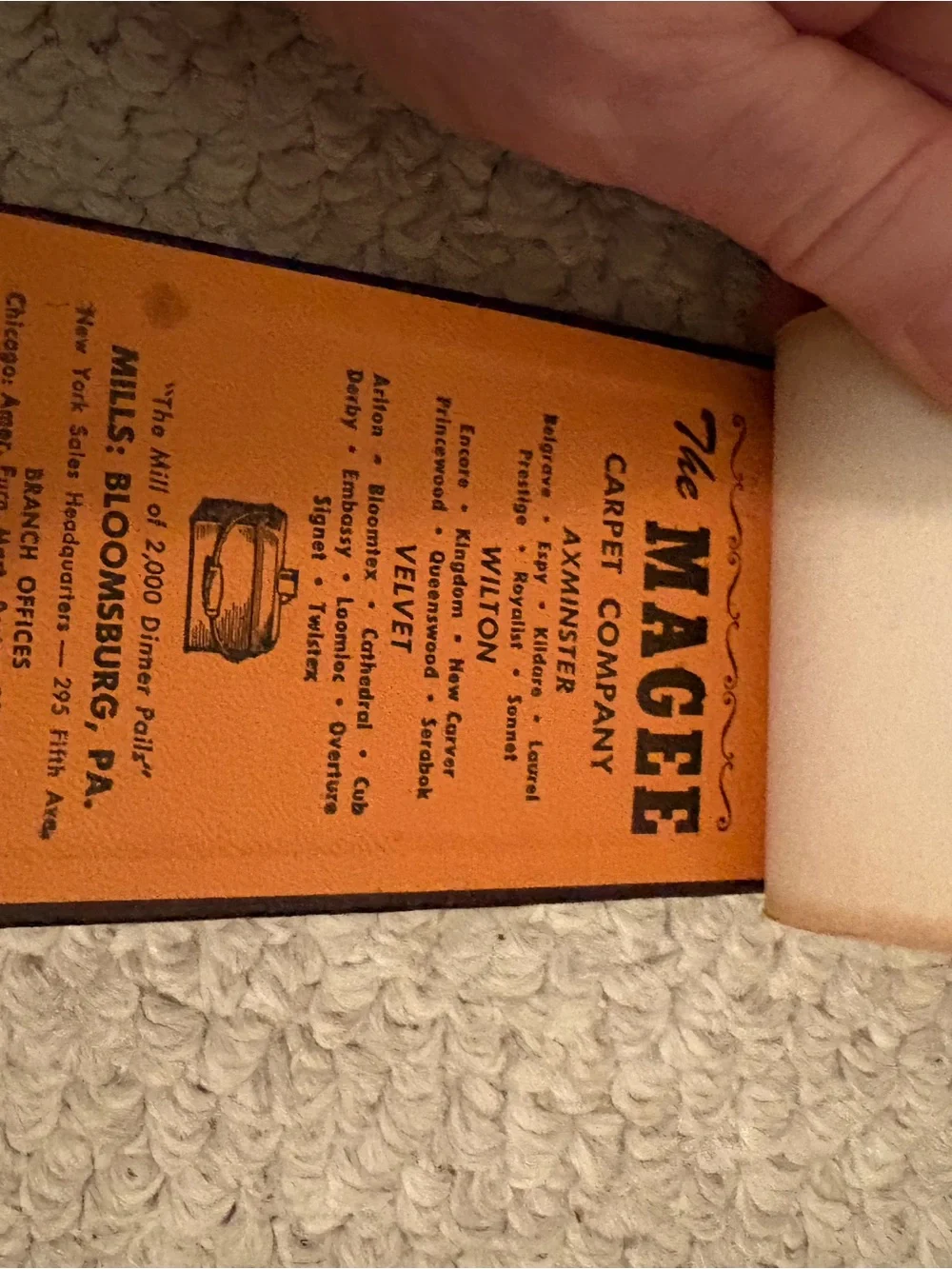 Vintage Genuine Nappa Leather Black leather notepad-The Magee Carpet company